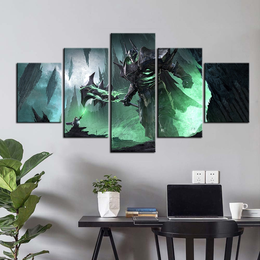 5 OR 3 PCS Mordekaiser Wallpaper Modern Art Oil Painting LOL Poster Canvas Murals Home Decor Wall Cover Decor Video Game Artwork