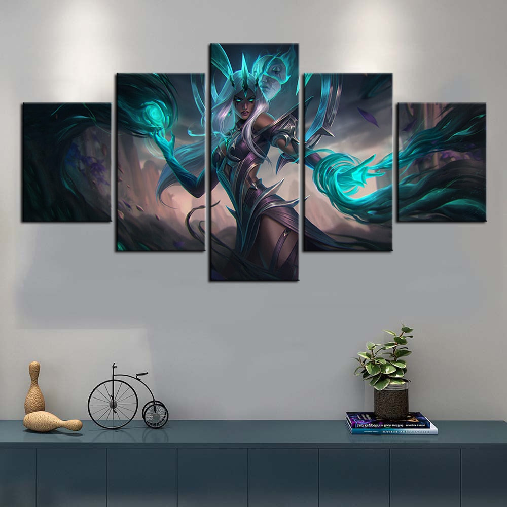 5 or 3 PCS Video Game Painting Karma Wallpaper Living Room Decoration Canvas Art Modern Prints Wall Decor Murals LOL Artwork