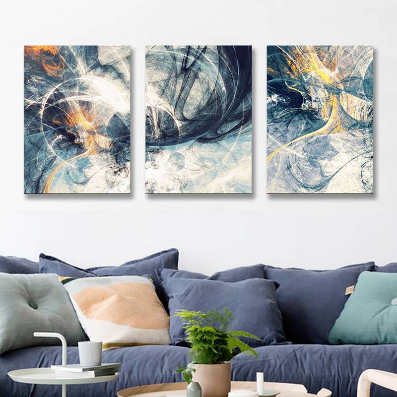 3 Pcs Abstract Art Modular Pictures Canvas Paintings Wall Art Canvas Painitng for Living Room Posters and Prints Home Decoration