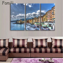 Load image into Gallery viewer, 3 Pcs/Set Framed HD Printed Italy Landscape Wall Art Canvas Pictures For Living Room Bedroom Home Decor Canvas Painting