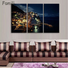 Load image into Gallery viewer, 3 Pcs/Set Framed HD Printed Italy Landscape Wall Art Canvas Pictures For Living Room Bedroom Home Decor Canvas Painting