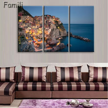 Load image into Gallery viewer, 3 Pcs/Set Framed HD Printed Italy Landscape Wall Art Canvas Pictures For Living Room Bedroom Home Decor Canvas Painting