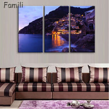 Load image into Gallery viewer, 3 Pcs/Set Framed HD Printed Italy Landscape Wall Art Canvas Pictures For Living Room Bedroom Home Decor Canvas Painting