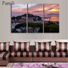 Load image into Gallery viewer, 3 Pcs/Set Framed HD Printed Italy Landscape Wall Art Canvas Pictures For Living Room Bedroom Home Decor Canvas Painting