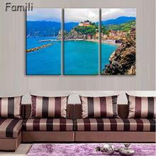 Load image into Gallery viewer, 3 Pcs/Set Framed HD Printed Italy Landscape Wall Art Canvas Pictures For Living Room Bedroom Home Decor Canvas Painting