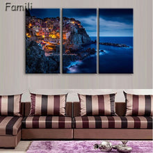 Load image into Gallery viewer, 3 Pcs/Set Framed HD Printed Italy Landscape Wall Art Canvas Pictures For Living Room Bedroom Home Decor Canvas Painting