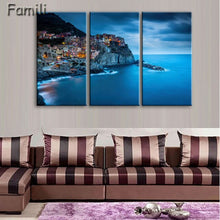 Load image into Gallery viewer, 3 Pcs/Set Framed HD Printed Italy Landscape Wall Art Canvas Pictures For Living Room Bedroom Home Decor Canvas Painting