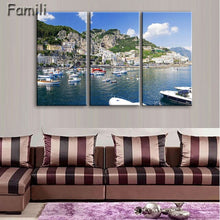 Load image into Gallery viewer, 3 Pcs/Set Framed HD Printed Italy Landscape Wall Art Canvas Pictures For Living Room Bedroom Home Decor Canvas Painting