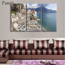 Load image into Gallery viewer, 3 Pcs/Set Framed HD Printed Italy Landscape Wall Art Canvas Pictures For Living Room Bedroom Home Decor Canvas Painting