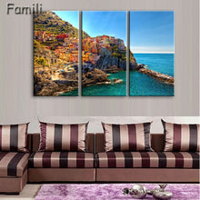 Load image into Gallery viewer, 3 Pcs/Set Framed HD Printed Italy Landscape Wall Art Canvas Pictures For Living Room Bedroom Home Decor Canvas Painting