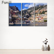 Load image into Gallery viewer, 3 Pcs/Set Framed HD Printed Italy Landscape Wall Art Canvas Pictures For Living Room Bedroom Home Decor Canvas Painting