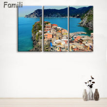 Load image into Gallery viewer, 3 Pcs/Set Framed HD Printed Italy Landscape Wall Art Canvas Pictures For Living Room Bedroom Home Decor Canvas Painting