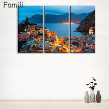 Load image into Gallery viewer, 3 Pcs/Set Framed HD Printed Italy Landscape Wall Art Canvas Pictures For Living Room Bedroom Home Decor Canvas Painting