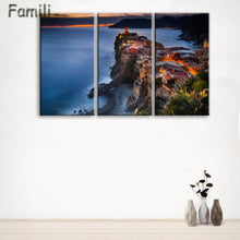 Load image into Gallery viewer, 3 Pcs/Set Framed HD Printed Italy Landscape Wall Art Canvas Pictures For Living Room Bedroom Home Decor Canvas Painting