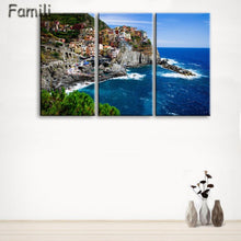 Load image into Gallery viewer, 3 Pcs/Set Framed HD Printed Italy Landscape Wall Art Canvas Pictures For Living Room Bedroom Home Decor Canvas Painting