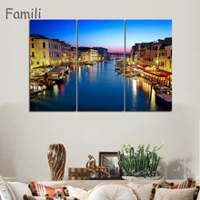 Load image into Gallery viewer, 3 Pcs/Set Landscape Venice City Canvas Paintings Print On Canvas Classic Buildings Scenery Wall Art For Living Room(Unframed)