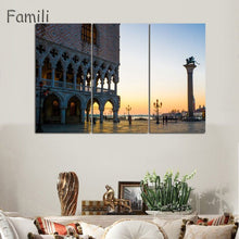 Load image into Gallery viewer, 3 Pcs/Set Landscape Venice City Canvas Paintings Print On Canvas Classic Buildings Scenery Wall Art For Living Room(Unframed)