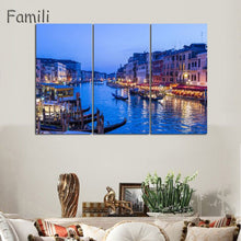 Load image into Gallery viewer, 3 Pcs/Set Landscape Venice City Canvas Paintings Print On Canvas Classic Buildings Scenery Wall Art For Living Room(Unframed)