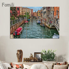 Load image into Gallery viewer, 3 Pcs/Set Landscape Venice City Canvas Paintings Print On Canvas Classic Buildings Scenery Wall Art For Living Room(Unframed)