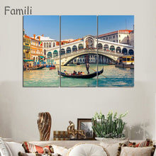 Load image into Gallery viewer, 3 Pcs/Set Landscape Venice City Canvas Paintings Print On Canvas Classic Buildings Scenery Wall Art For Living Room(Unframed)