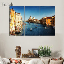 Load image into Gallery viewer, 3 Pcs Landscape Venice City Canvas Paintings Print On Canvas Classic Buildings Scenery Wall Art For Living Room(Unframed)