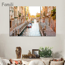 Load image into Gallery viewer, 3 Pcs/Set Landscape Venice City Canvas Paintings Print On Canvas Classic Buildings Scenery Wall Art For Living Room(Unframed)