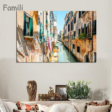 Load image into Gallery viewer, 3 Pcs/Set Landscape Venice City Canvas Paintings Print On Canvas Classic Buildings Scenery Wall Art For Living Room(Unframed)