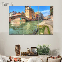 Load image into Gallery viewer, 3 Pcs/Set Landscape Venice City Canvas Paintings Print On Canvas Classic Buildings Scenery Wall Art For Living Room(Unframed)