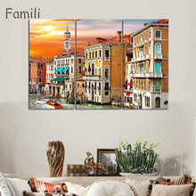 Load image into Gallery viewer, 3 Pcs/Set Landscape Venice City Canvas Paintings Print On Canvas Classic Buildings Scenery Wall Art For Living Room(Unframed)