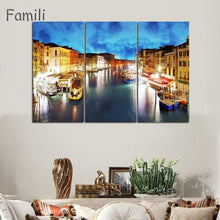 Load image into Gallery viewer, 3 Pcs/Set Landscape Venice City Canvas Paintings Print On Canvas Classic Buildings Scenery Wall Art For Living Room(Unframed)