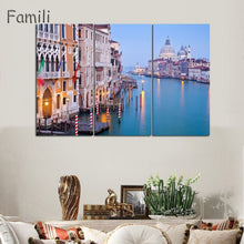 Load image into Gallery viewer, 3 Pcs Landscape Venice City Canvas Paintings Print On Canvas Classic Buildings Scenery Wall Art For Living Room(Unframed)