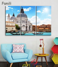 Load image into Gallery viewer, 3 Pcs Landscape Venice City Canvas Paintings Print On Canvas Classic Buildings Scenery Wall Art For Living Room(Unframed)