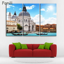 Load image into Gallery viewer, 3 Pcs Landscape Venice City Canvas Paintings Print On Canvas Classic Buildings Scenery Wall Art For Living Room(Unframed)