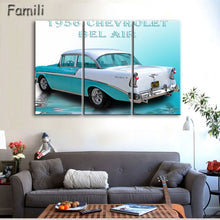 Load image into Gallery viewer, 3 Pcs/Set Modern Landscape Painting Printed On Canvas Classic Retro Car Canvas Painting Bedroom Decor Wall art pictures