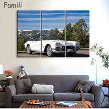 Load image into Gallery viewer, 3 Pcs/Set Modern Landscape Painting Printed On Canvas Classic Retro Car Canvas Painting Bedroom Decor Wall art pictures