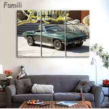 Load image into Gallery viewer, 3 Pcs/Set Modern Landscape Painting Printed On Canvas Classic Retro Car Canvas Painting Bedroom Decor Wall art pictures