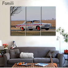 Load image into Gallery viewer, 3 Pcs/Set Modern Landscape Painting Printed On Canvas Classic Retro Car Canvas Painting Bedroom Decor Wall art pictures