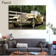 Load image into Gallery viewer, 3 Pcs/Set Modern Landscape Painting Printed On Canvas Classic Retro Car Canvas Painting Bedroom Decor Wall art pictures