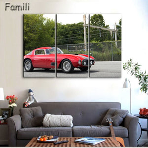 3 Pcs/Set Modern Landscape Painting Printed On Canvas Classic Retro Car Canvas Painting Bedroom Decor Wall art pictures