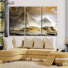 Load image into Gallery viewer, 3 pcs/set Art Egypt Pyramids Camel Print Canvas Oil Painting Unframed Wall Pictures for Living Room Top Wall Decor Animal Poster