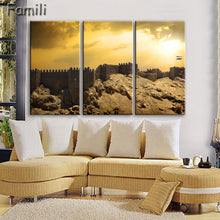 Load image into Gallery viewer, 3 pcs/set Art Egypt Pyramids Camel Print Canvas Oil Painting Unframed Wall Pictures for Living Room Top Wall Decor Animal Poster