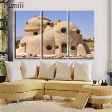 Load image into Gallery viewer, 3 pcs/set Art Egypt Pyramids Camel Print Canvas Oil Painting Unframed Wall Pictures for Living Room Top Wall Decor Animal Poster