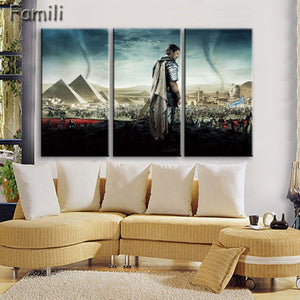 3 pcs/set Art Egypt Pyramids Camel Print Canvas Oil Painting Unframed Wall Pictures for Living Room Top Wall Decor Animal Poster