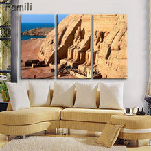 Load image into Gallery viewer, 3 pcs/set Art Egypt Pyramids Camel Print Canvas Oil Painting Unframed Wall Pictures for Living Room Top Wall Decor Animal Poster