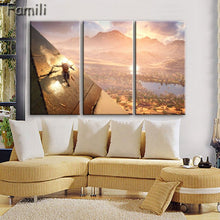 Load image into Gallery viewer, 3 pcs/set Art Egypt Pyramids Camel Print Canvas Oil Painting Unframed Wall Pictures for Living Room Top Wall Decor Animal Poster