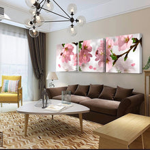 Load image into Gallery viewer, Home Decoration living room Wall picture canvas Print cuadros oil paintings 3 pcs abstract flower tree Peach blossom