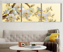 Load image into Gallery viewer, White Orchid Begonia Flower Home Decoration living room Wall picture canvas painting Print cuadros oil paintings 3 pcs