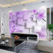 Load image into Gallery viewer, 3D  Purple Flowers - SallyHomey Life&#39;s Beautiful