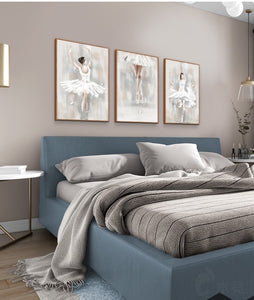 Cheper 3 pcs by Hand painted Wall art Figure paintings on canvas modern oil painting Dancers  good for living room decoration