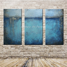 Load image into Gallery viewer, Mintura Art 3 Pcs/Set Hand Painted Abstract Oil Paintings on Canvas Modern Wall Art Picture For Living Room Wall Decor No Framed